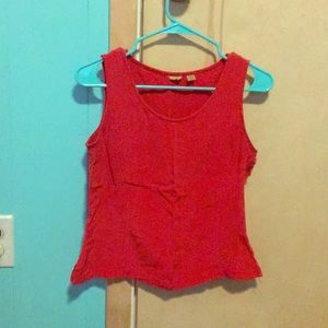 Red crop top